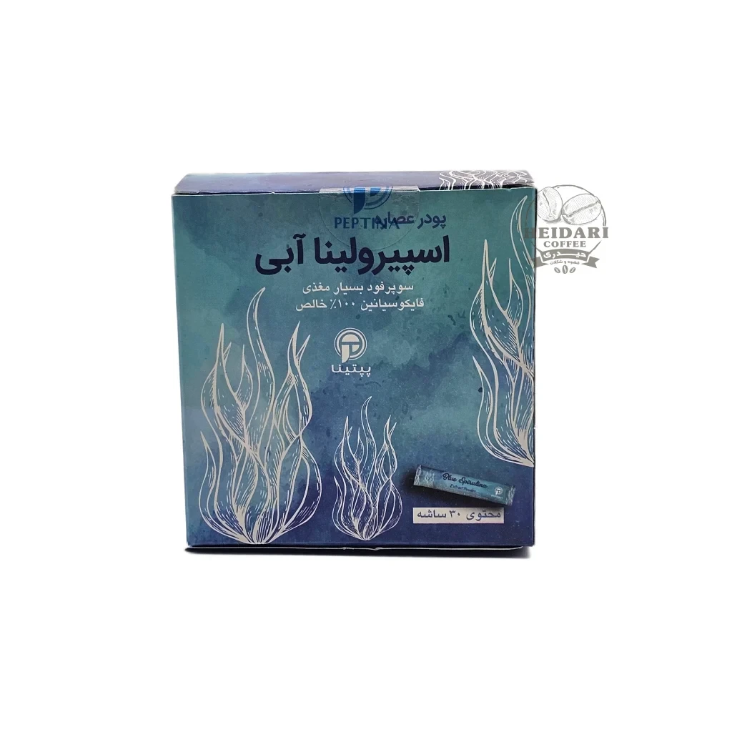 پودر اسپیرولینا آبی پپتینا |Peptina| _ تعداد 30 عدد