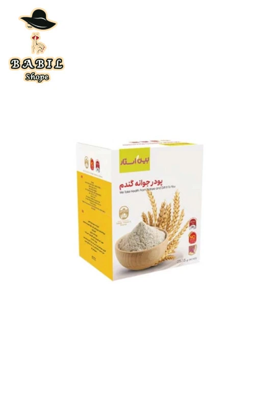 پودر جوانه گندم بین استار جعبه 25 ساشه ای اصل