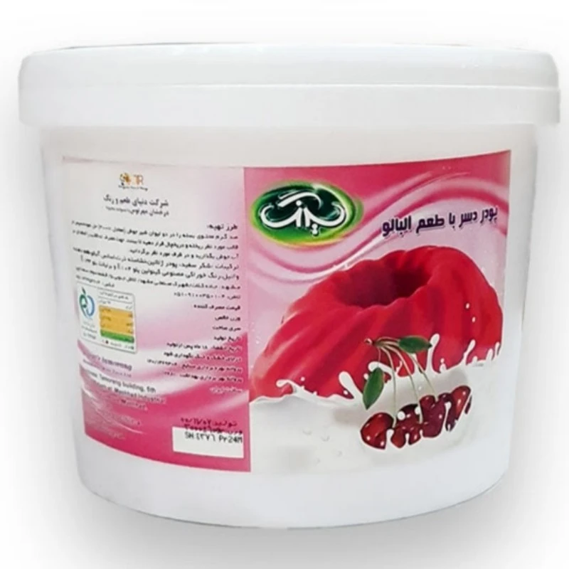 پودر دسر آلبالویی 3 کیلویی شرکت نیلیگون