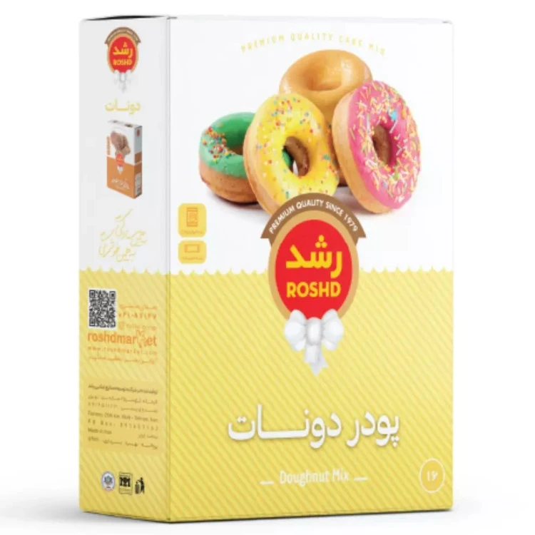 پودر دونات شرکت رشد 300 گرمی (مناسب برای 14 عدد)