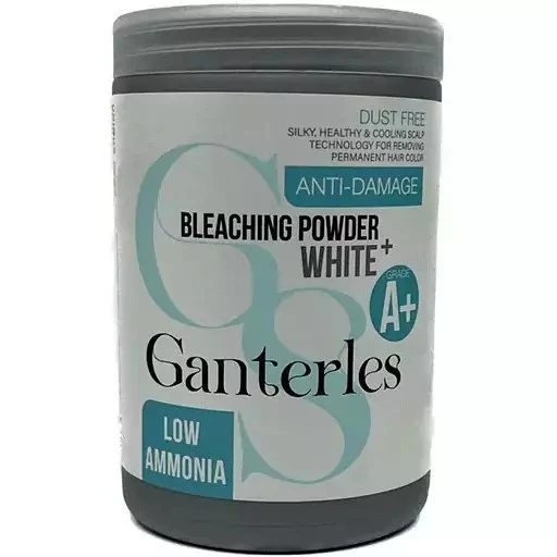پودر دکلره گانترلس مدل وایت پلاس 500 گرمی bleaching powder model White Plus ganterles