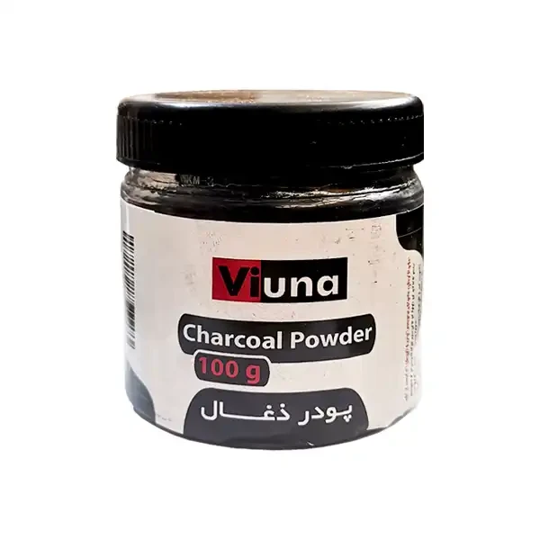 پودر زغال ویونا CHARCOAL POWDER حجم 100 گرم