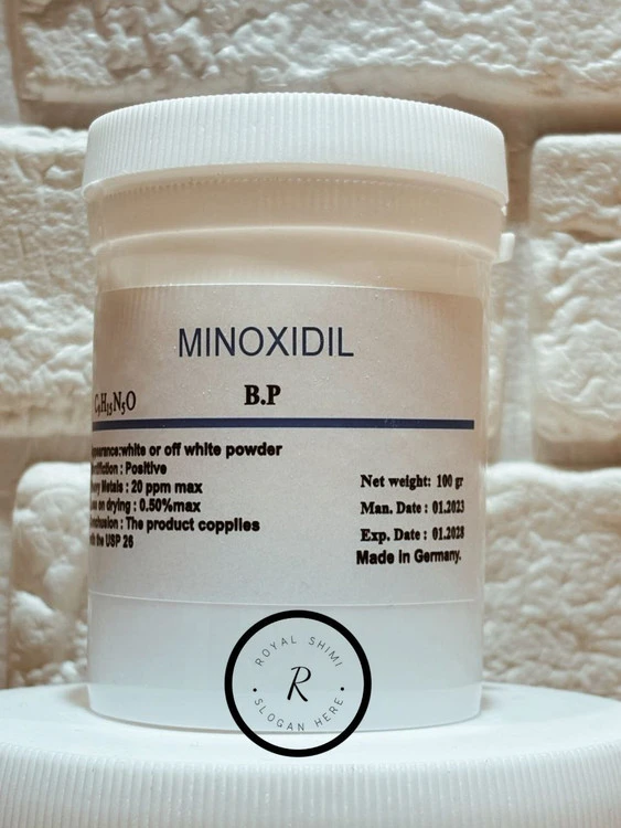 پودر ماینوکسیدیل (Minoxidil) ۹۹٪ | ماده اولیه تولید ضد ریزش مو | ۱۰۰ گرم