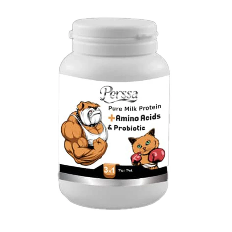 پودر مکمل آمینو اسید سگ و گربه پرسا مدل Probiotic (وزن 200 گرم)