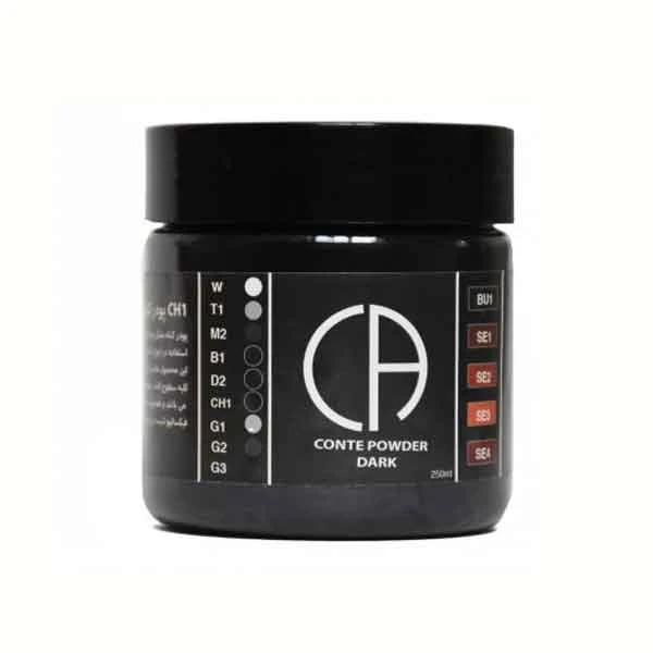 پودر کنته مشکی تیره کلارک Conte Powder Dark) CH1)
