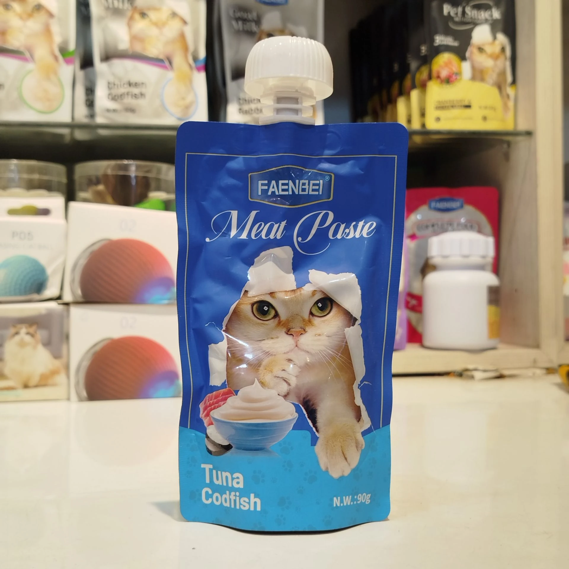 پودینگ گربه فنبی طعم تن و کاد 90 گرمی