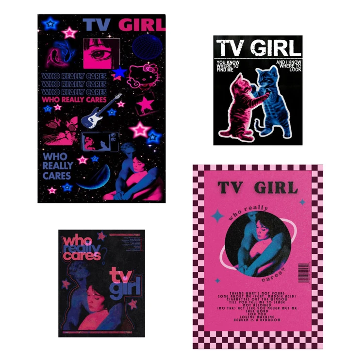 پوستر 4عددی TV Girl