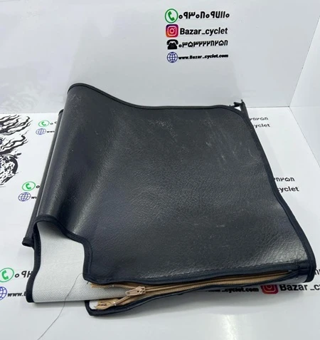 پوش ( پارچه ) برزنتی جلو طلق زیپ دار انواع موتور سیکلت ( بلند) دست باف و ضخیم
