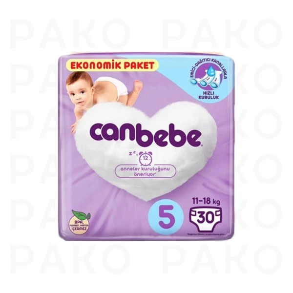 پوشک بچه جان به به canbebe سایز5 بسته 30 عددی