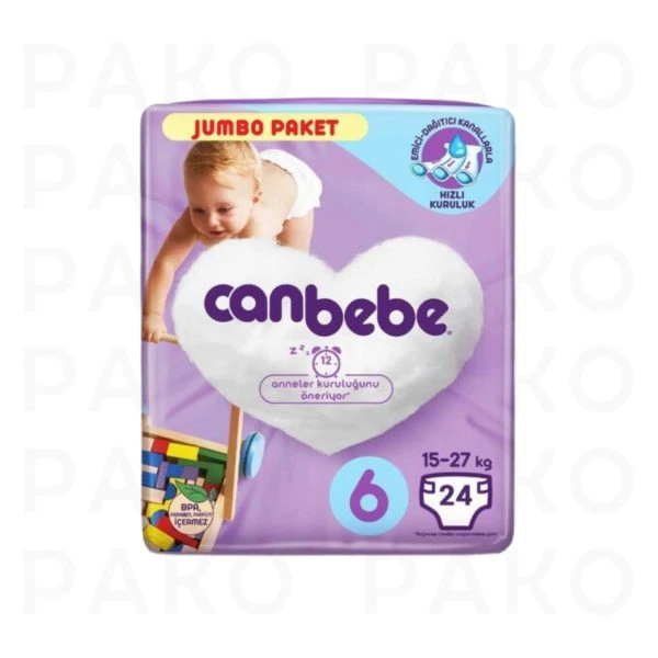 پوشک بچه جان به به سایز 6 بسته 24 عددی