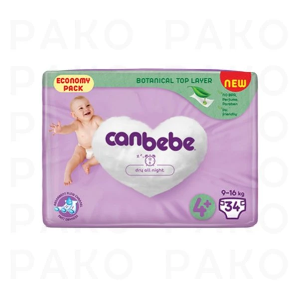 پوشک بچه جان به به سایز ۴ پلاس بسته 34 عددی