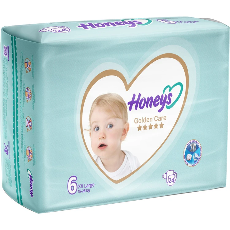 پوشک بچه هانیز سایز 6