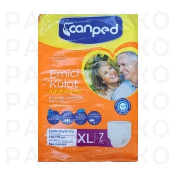 پوشک شورتی بزرگسال سایز ایکس لارج بسته 7 عددی جان پد Canped XL Emici kulot