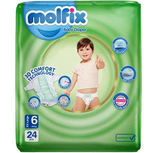 پوشک مولفیکس سایز 6