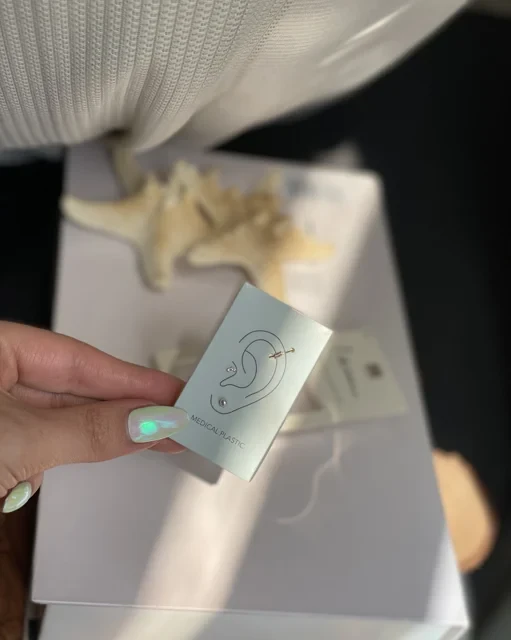 پيرسينگ گوش نقره پك ٣ تايى كد ١