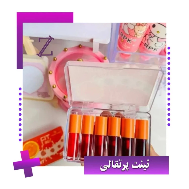 پک تینت لب ۶ تایی پرتقالی فیت می
