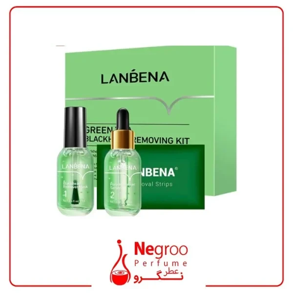 پک دو عددی درمان جوش سرسیاه چای سبز LANBENA ا LANBENA Green Tea Blackhead Treatment