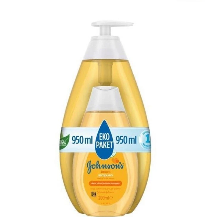 پک دو عددی شامپو بچه جانسون Johnson’s حجم 200+750 میلی لیتر
