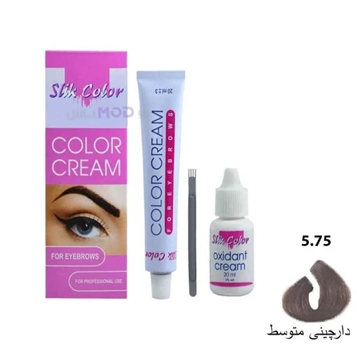 پک رنگ ابرو سلیک کالر شماره 5/75 رنگ دارچینی متوسط