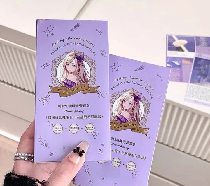 پک ریمل دوقلوی سوزنی و پرپشت کننده cappuvini💜🍇