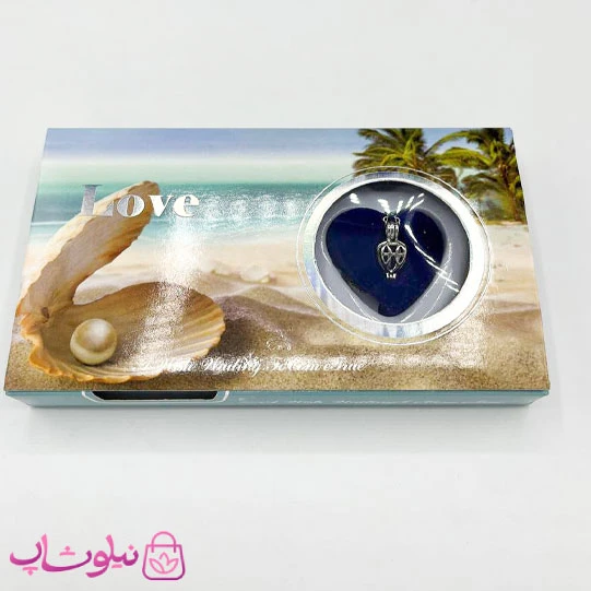 پک گردنبند زنانه مروارید عشق طرح آبی کد 250