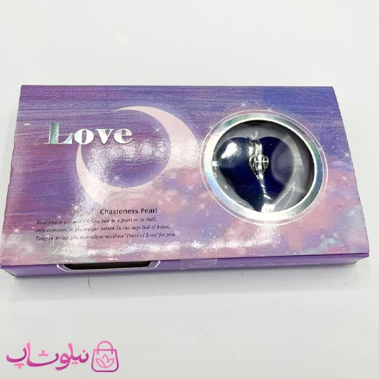 پک گردنبند زنانه مروارید عشق طرح بنفش کد 250