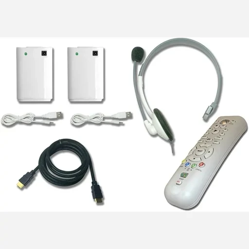 پک گیمرایکس باکسXBOX360 هدست/دوعددباتری کابل و هدست