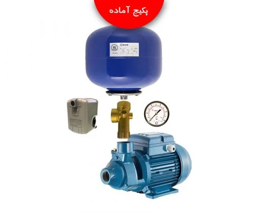 پکیج آماده پمپ آب نیم اسب پنتاکس ایران با مخزن
