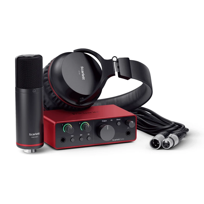 پکیج استودیویی Focusrite Scarlett Solo Studio 4th GenFocusrite Scarlett Solo Studio (4th Gen) Package