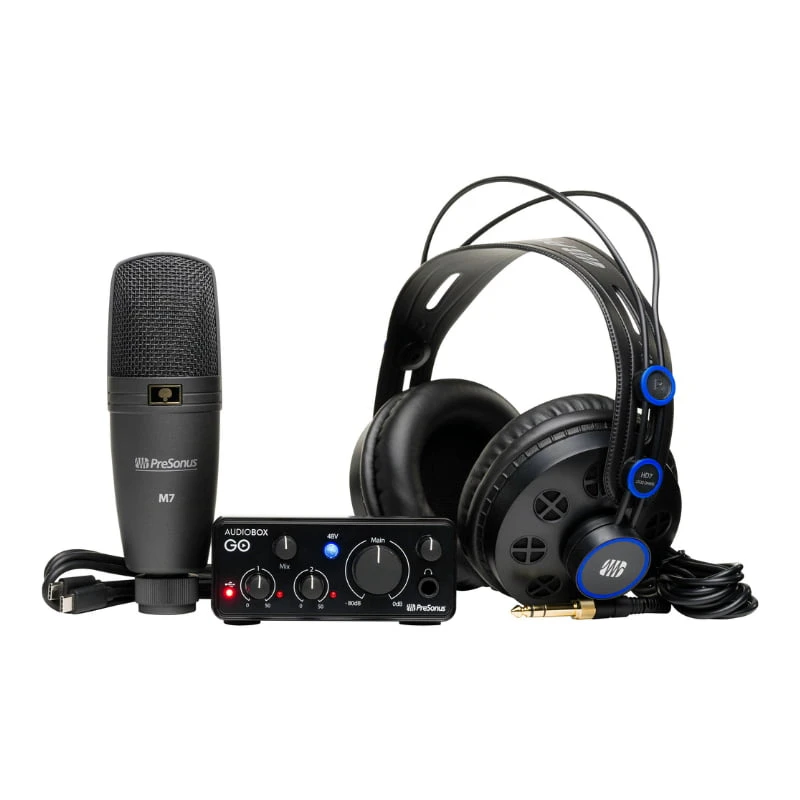 پکیج استودیویی PreSonus AudioBox Go Creator BundlePreSonus AudioBox Go Creator Recording Bundle