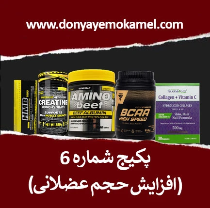 پکیج شماره 6 (افزایش حجم عضلانی)