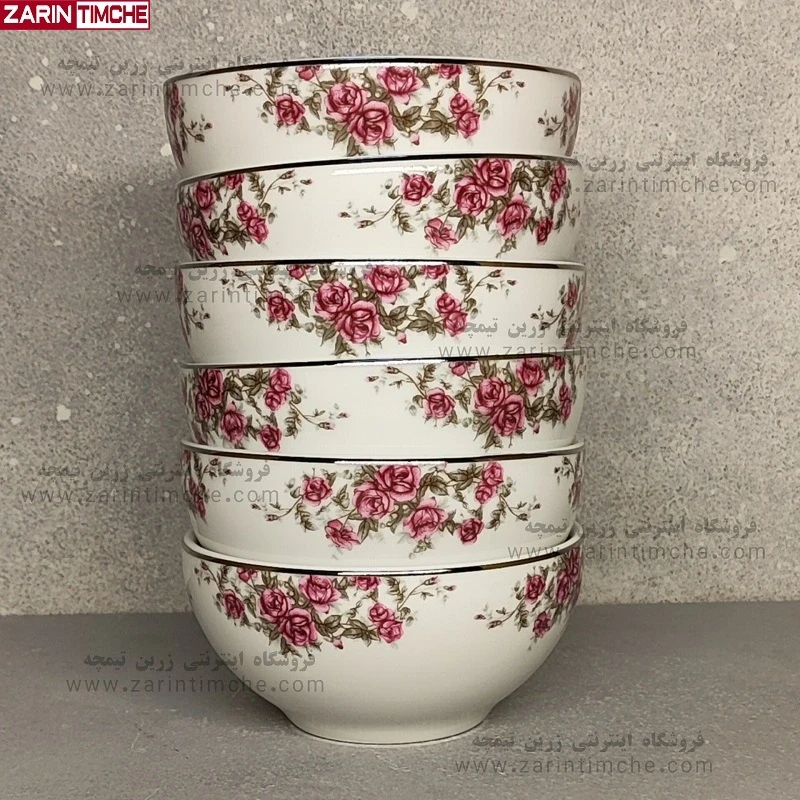 پیاله ترشی چینی زرین مدل آران