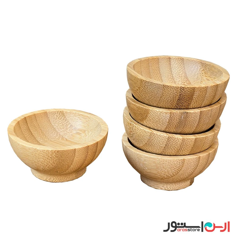 پیاله سس خوری 6.5 سانتی چوبی بامبو اصلی