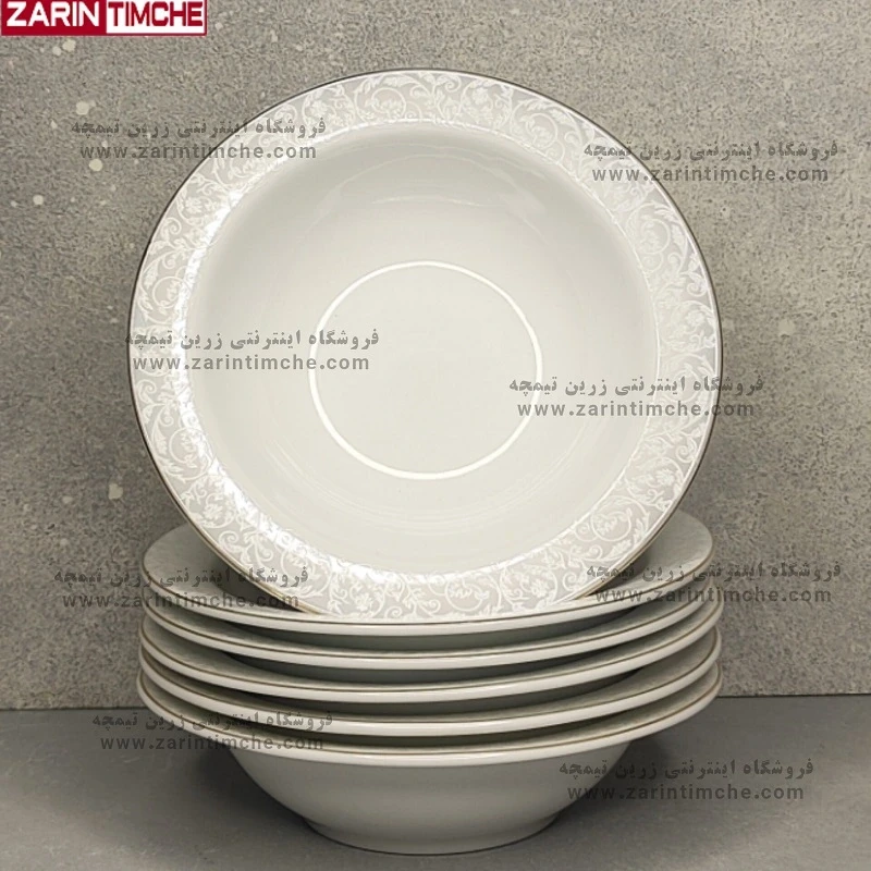 پیاله ماست خوری چینی زرین مدل سیلوان