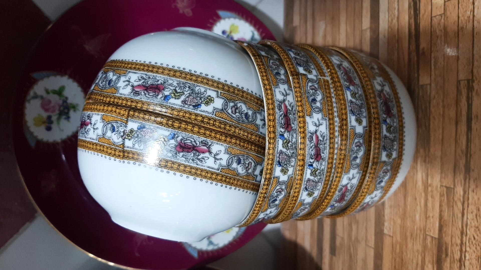 پیاله کوچک ترمه یا کشمیری طرح قدیم