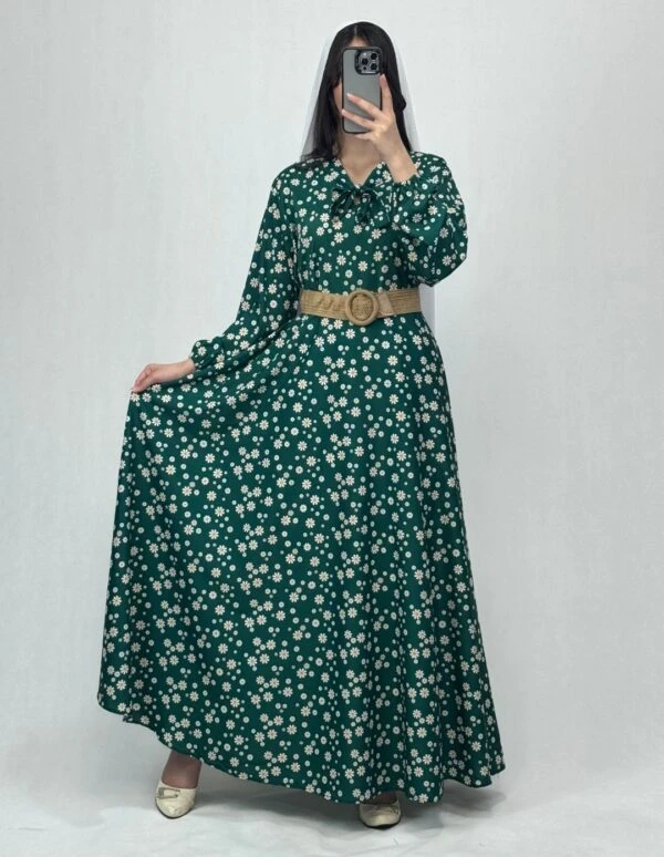 پیراهن بابونه سبز 💚