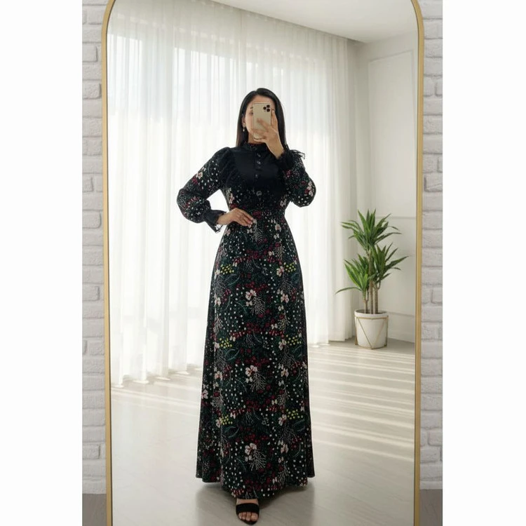 پیراهن بلند رزان کد 99556
