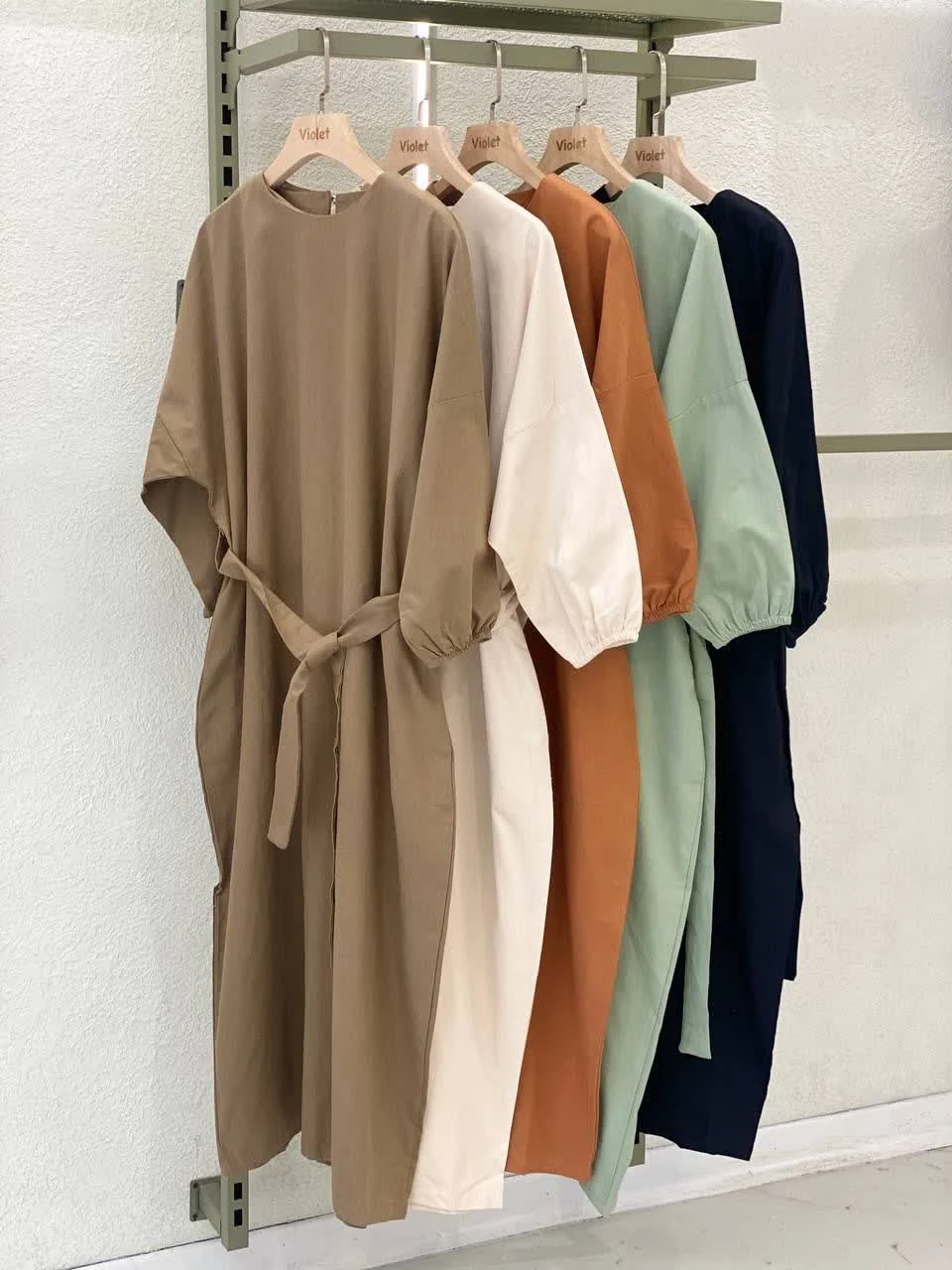 پیراهن بلند لینن زنانه کد403