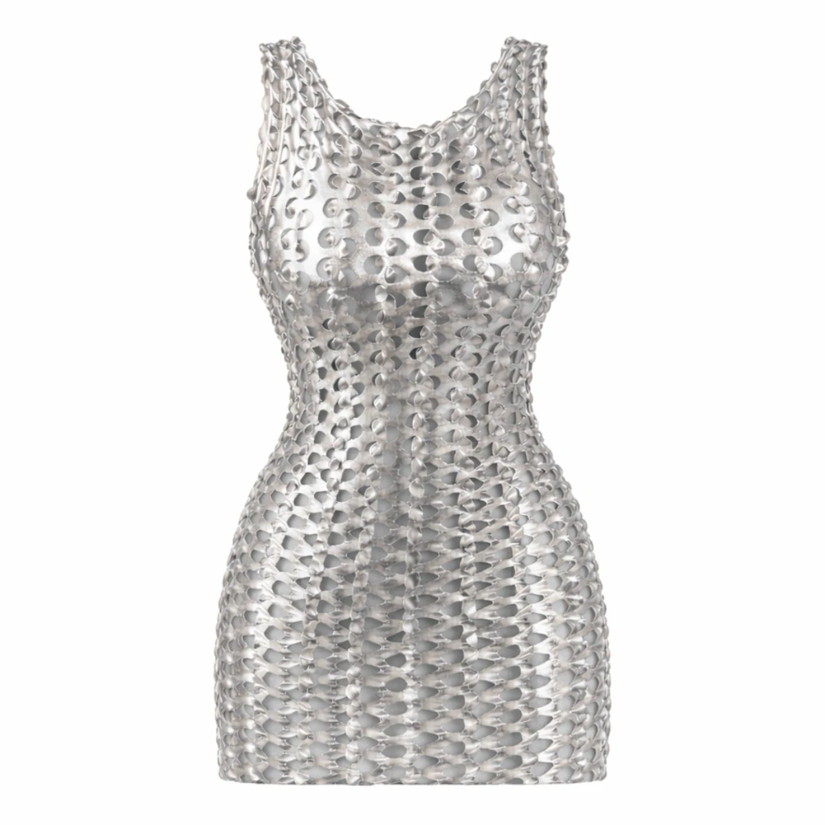 پیراهن دیسکویی فلسی رنگ نقره ای برند ویتاریتا کد 882