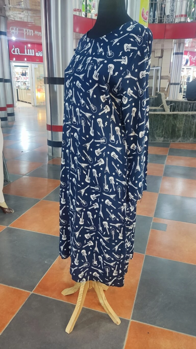 پیراهن زنانه نخی بلند