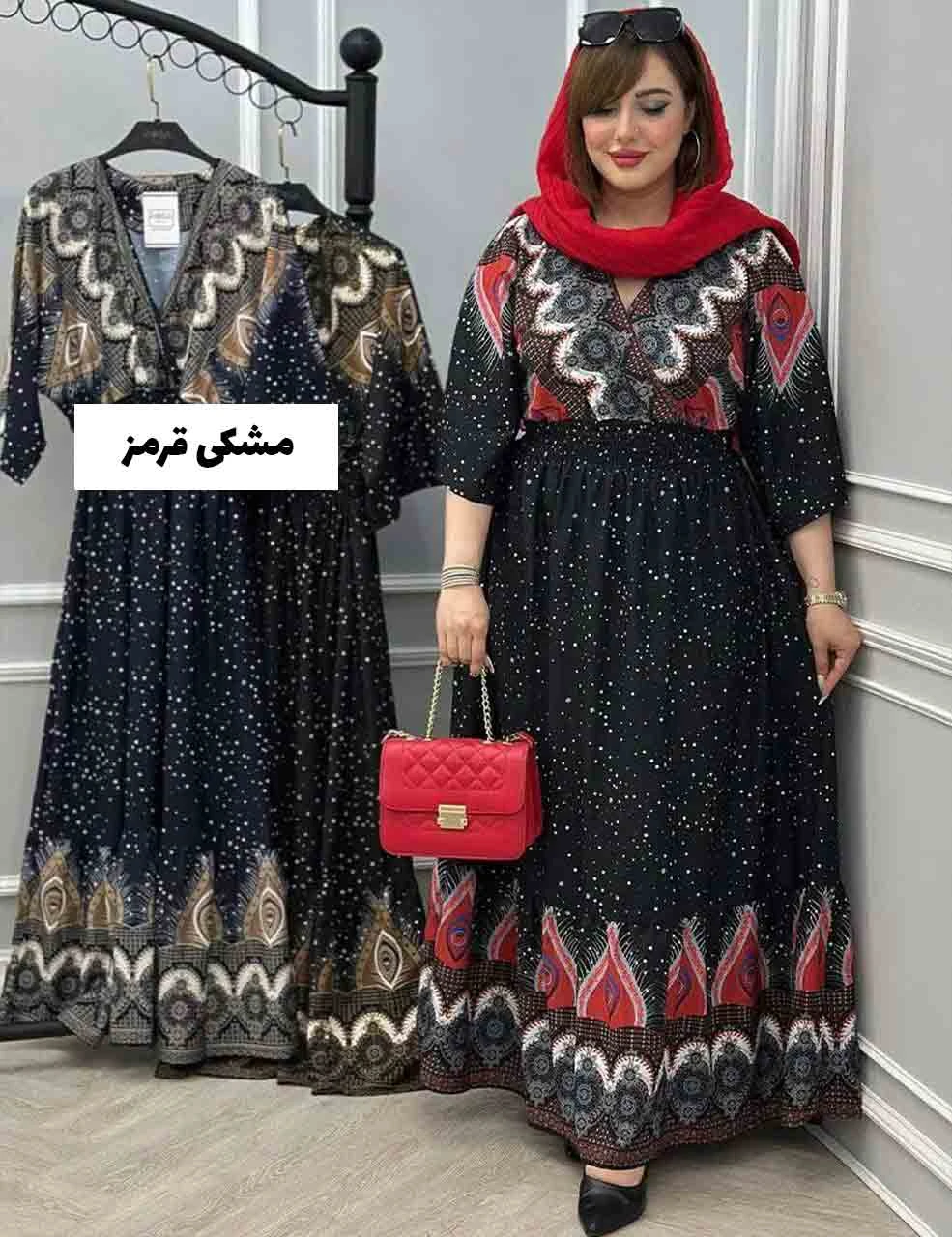 پیراهن ساحلی ماکسی جواهر بانو