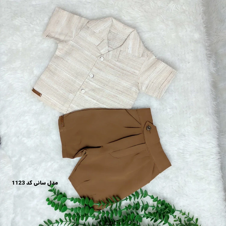 پیراهن شلوارک بچگانه پسرانه مدل سانی کد 1123