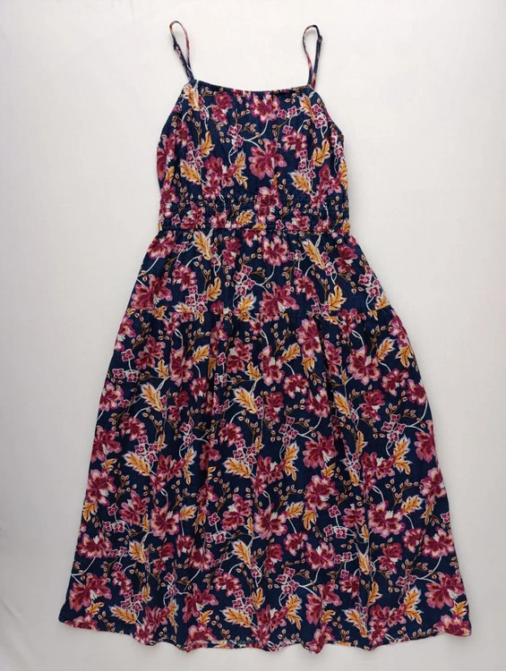 پیراهن لینن ساحلی زنانه برند OLD NAVY استوک گلدار