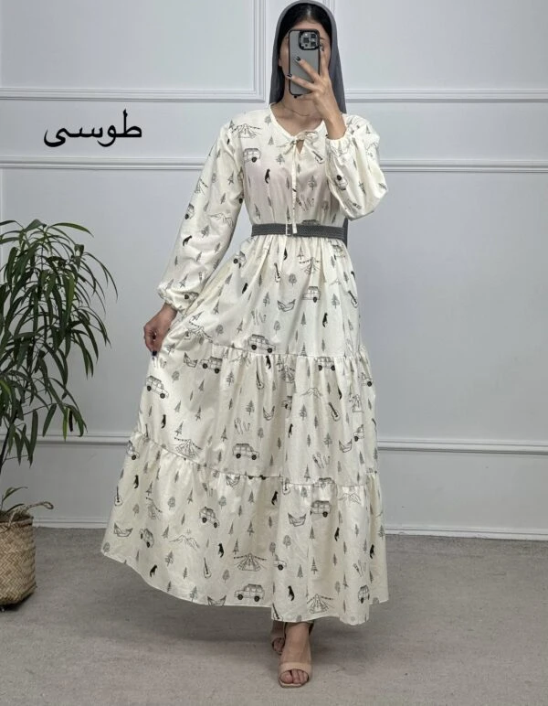 پیراهن لینن سایه