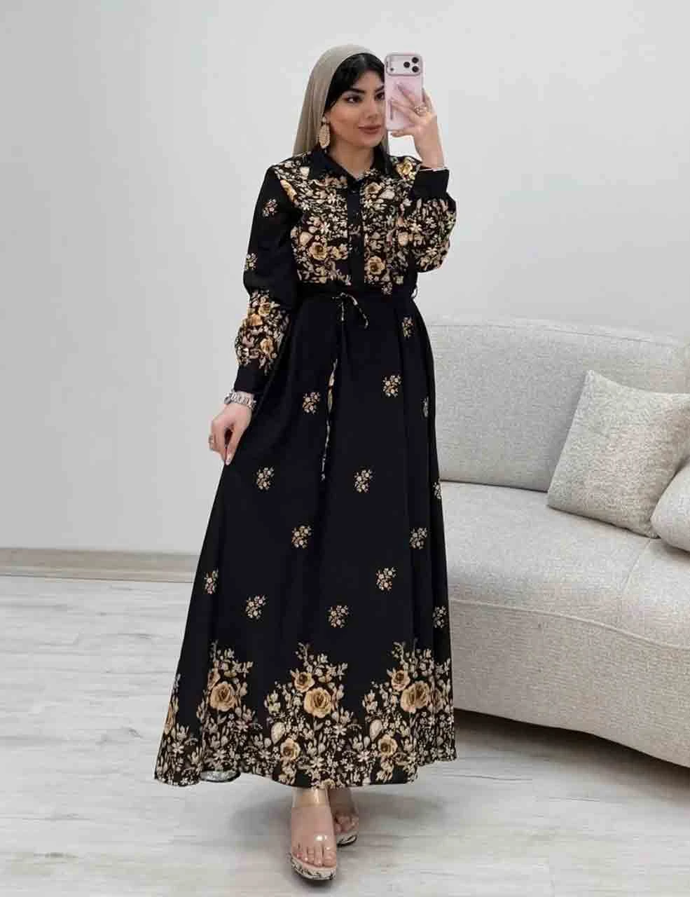 پیراهن ماکسی ساحلی رزگلد کمند_شیکان کده