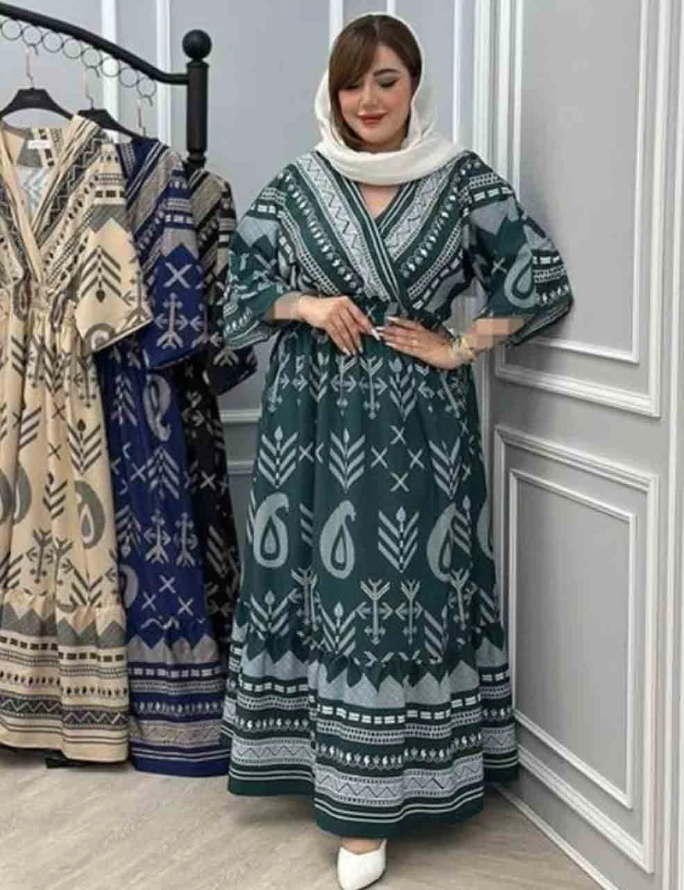 پیراهن ماکسی ساحلی شیوا