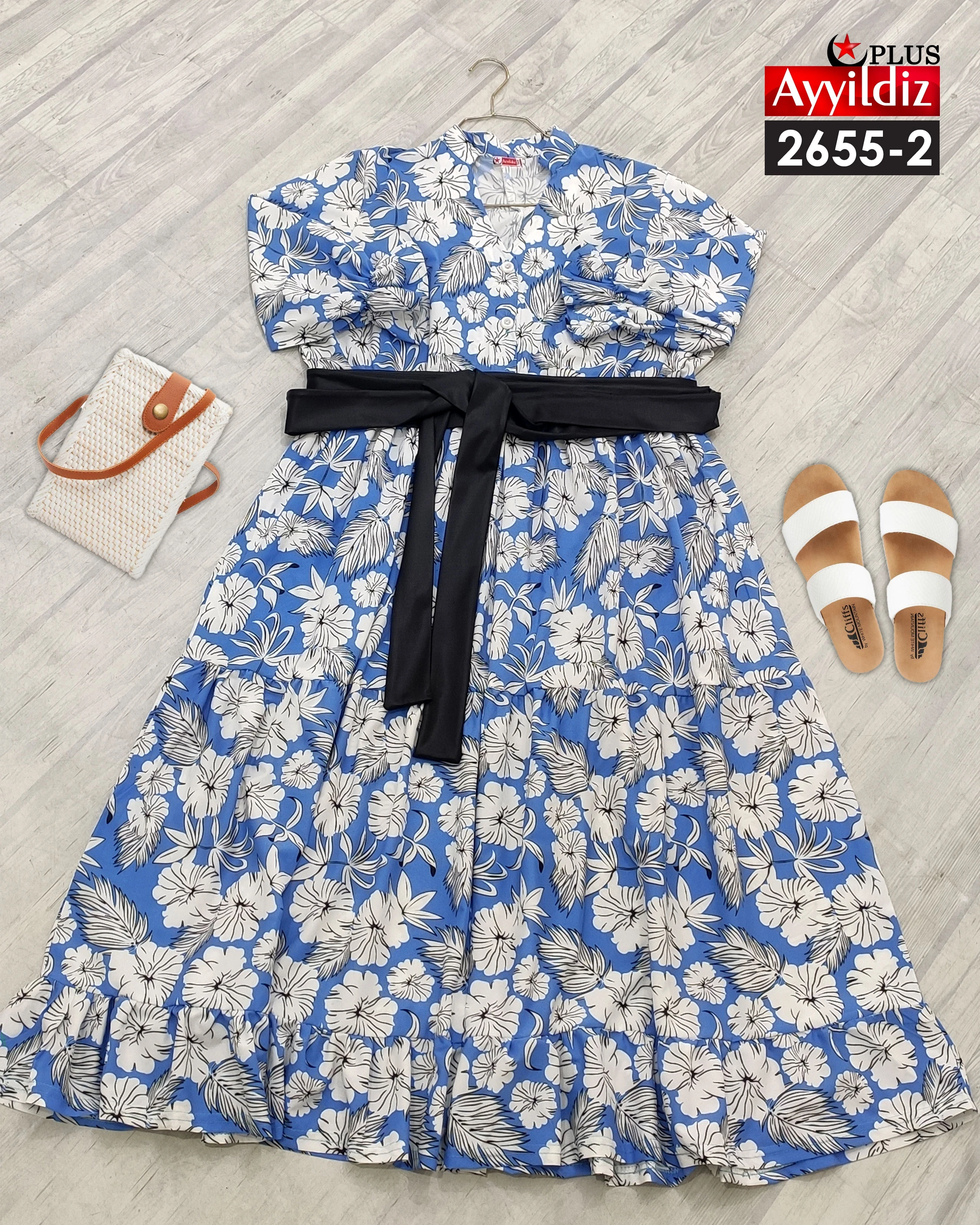 پیراهن مجلسی سایز بزرگ زنانه کد 3339