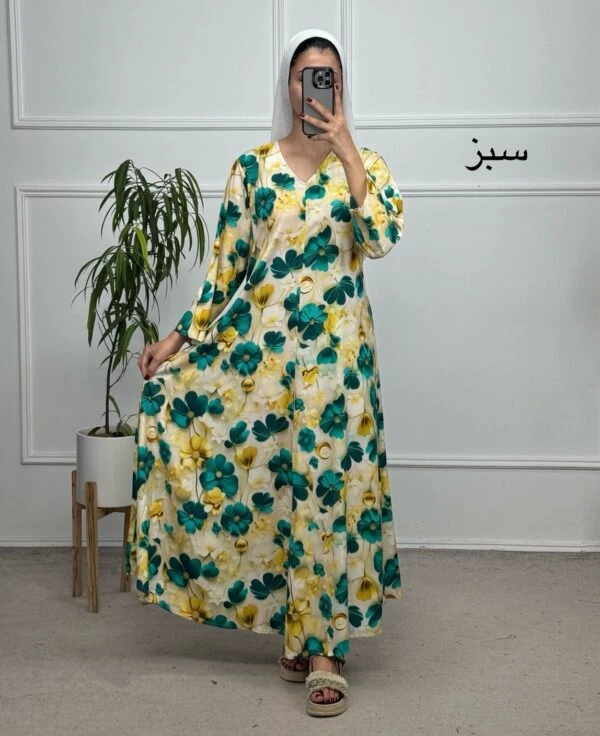 پیراهن نخ گل برگ