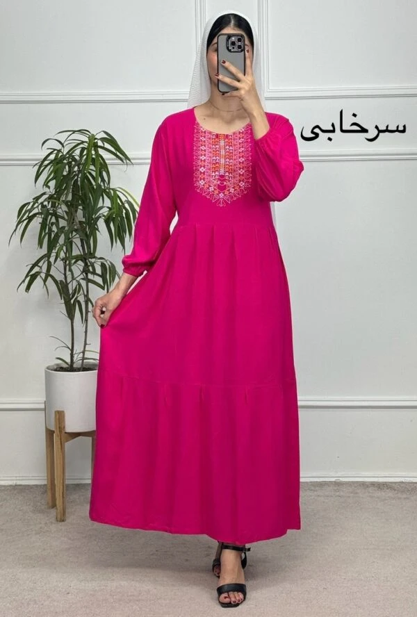 پیراهن نخی چاپی