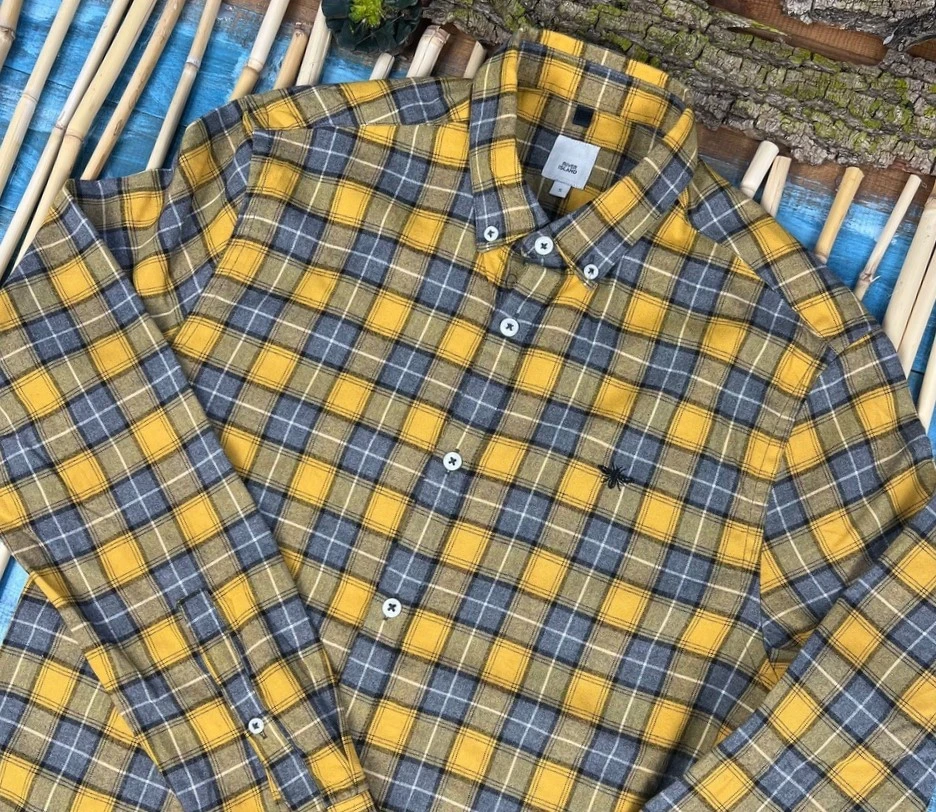 پیراهن پشمی نازک مردانه استوک اورجینال برندRiver Island-استوک مارکباز